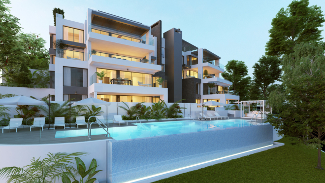 Luxury development of apartments and penthouses in Benahavis