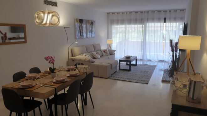 Stylish 2 bedroom ground floor apartment in La Cartuja del Golf